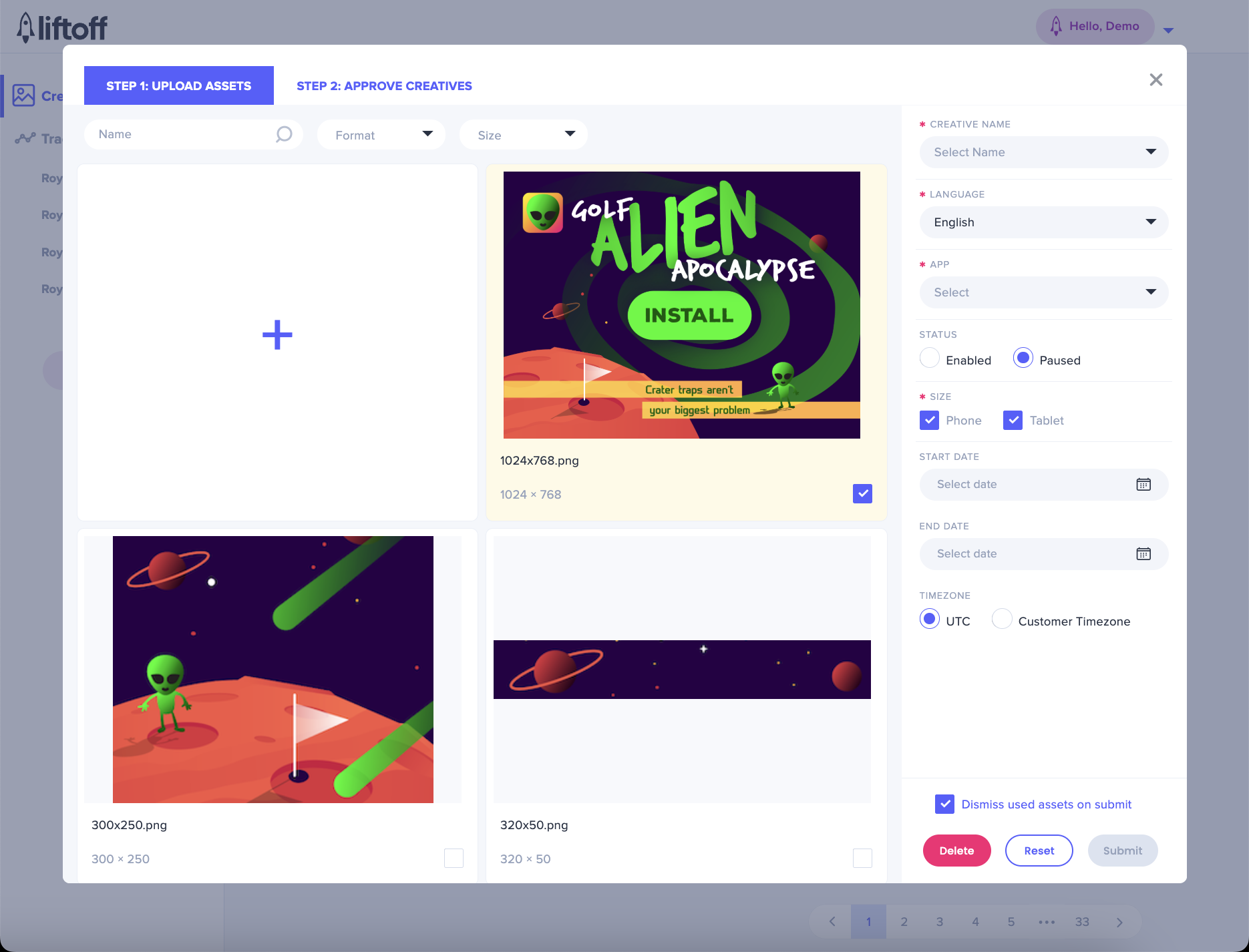 Creative Temp Assets